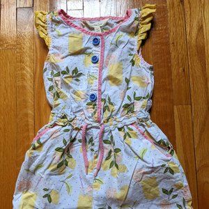 MATILDA JANE Let's Make Lemonade Romper The Adventure Begins Lemon, Size 4